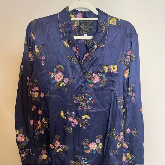 Johnny Was MISTY RAYON BUTTON DOWN SHIRT NWT Medium - Picture 10 of 11